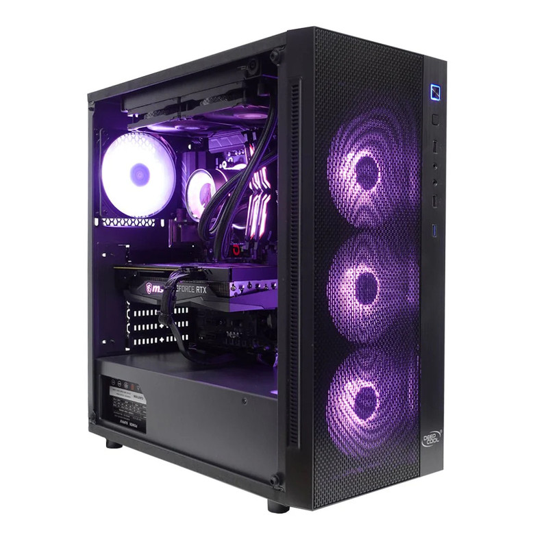 (Pre-Built) Gaming PC AMD Ryzen 5 5600X w/ MSI RTX 3060 Gaming X & DeepCool Matrexx 55 Mesh - Black